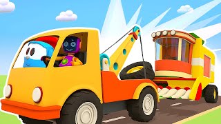 Car cartoons for kids & Baby cartoons. Street vehicles for kids. Leo the Truck & cars for kids.