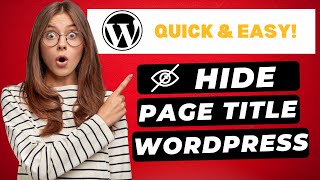 How To Hide Page Title In WordPress (2025) 🔥