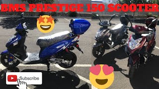 BMS Prestige 150 Scooter Review In Blue