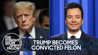 Trump Becomes Convicted Felon, Claims He's 