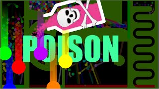 Poison - Survival Marble Race in Algodoo