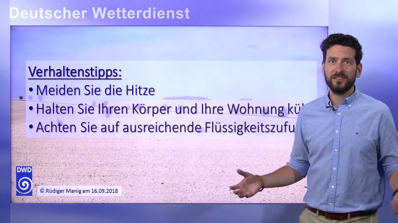 Hitzeinformation - Deutscher Wetterdienst (DWD) - YouTube