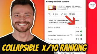 [Now Launched] x/10 Collapsible Ranking in YouTube Analytics