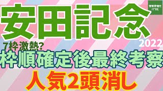 【安田記念2022】枠順確定後最終考察、人気は切るか！？激熱は7枠だ