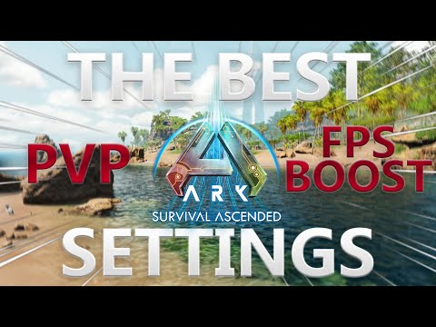 BEST ARK ASA SETTINGS AND INI FOR PVP TO BOOST FPS AND PERFORMENCE! [50fps]