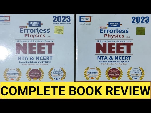Errorless Physics 2023 Best Book For Neet 2023 54 Off