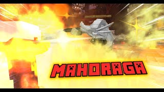 Sukuna (Player) VS Mahoraga in Minecraft | Jujutsu Awakening Addon