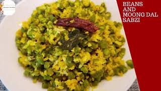 Beans Moong Dal sabzi | Beans Poriyal | பீன்ஸ் பொரியல்| Beans Coconut Curry