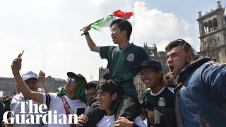 South Korean fans mobbed by Mexicans after Germany's World Cup exit