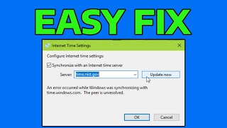 How To Fix An Error Occurred While Windows Was Synchronizing With Time Server