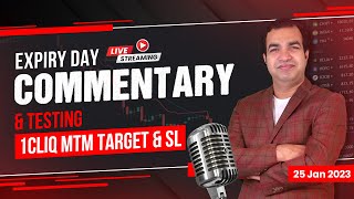 🎙️Live Trading Commentary \u0026 1Cliq Feature Testing | Oi Pulse | 25 Jan 2023