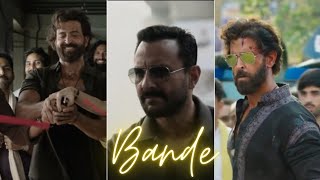 Bande Song Status | Full Screen Status | Vikram Vedha | Hrithik Roshan | Saif Ali Khan | Shivam