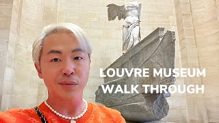 Inside Louvre Museum Paris Walk Through