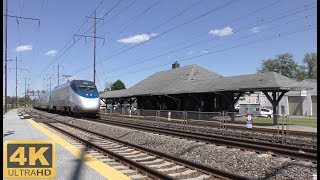 ⁴ᴷ High Speed Amtrak \u0026 SEPTA At Prospect Park