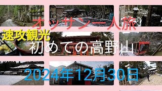 初めての高野山 速攻観光   オッサン一人旅     九度山駅→極楽橋駅→高野山駅