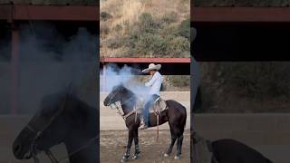 Horse on fire😳🔥 #charrería #horse #trending #tiktok #caballos #piales