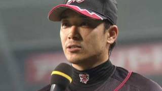 L-M 0630 試合を決める3ランHRを放ったサブロー選手のヒーローインタビュー