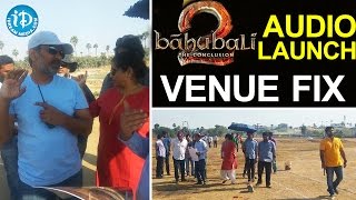 S S Rajamouli and Team @ Baahubali 2 Audio Launch Venue || #WKKB