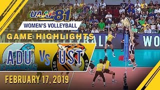 UAAP 81 WV: AdU vs. UST | Game Highlights | February 17, 2019