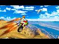 CARRERA VOLANDO EN MOTO!! BUG ACTIVADO! - GTA 5 ONLINE