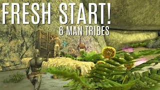 STARTING FRESH and Finding A Location - 6 Man Tribe Official (E1) - ARK Survival