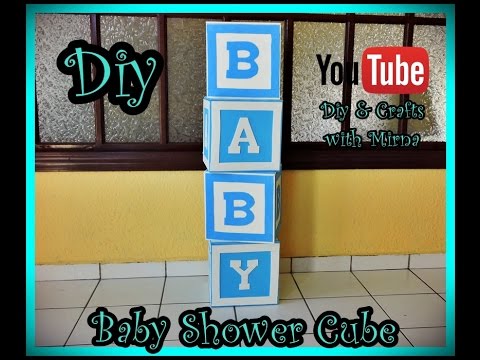 Diy How to make a cube for baby shower Diy & Crafts with Mirna Diy How to make a cube for baby shower Diy & Crafts with Mirna