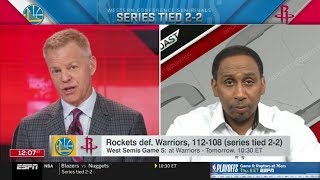 ESPN FIRST TAKE | Stephen A. Smith: Kyle Thompson is reason Warriors loss Rockets Game 4, not Curry