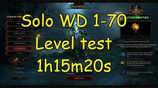 Solo WD 1-70 Level test 1h15m20s