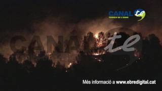 [IMATGES EXCLUSIVES] Incendi al barri de la Simpàtica a Tortosa