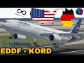 Infinite Flight (21.4) Frankfurt (EDDF) - Chicago (KORD) | Lufthansa A330-300 | Cinematic timelapse