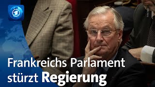 Französischer Premier Barnier durch Misstrauensvotum gestürzt