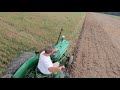 oliver 550 tractor plowing with oliver 3240 2 bottom plow