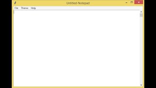 NotePad App using Tkinter in Python