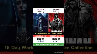 The Nun 2 Vs Jawan Movie 16 Day Comparison || Box Office Cecollection #shorts #jailer #gader2 #jawan