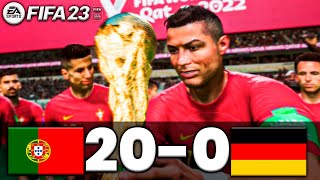FIFA 23 - PORTUGAL 20-0 GERMANY | FIFA WORLD CUP FINAL 2022 QATAR | FIFA 23 PC - FIFA 23 PS5