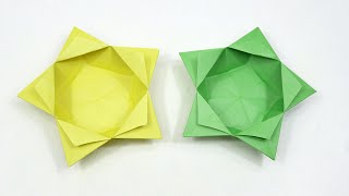 How to Make an Origami Star Bowl - Origami Paper Lantern