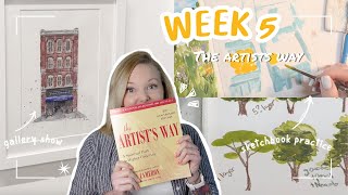 🎨 sketchbook practice, 🖼️ gallery show, &  🌲 more hikes | THE ARTISTS WAY - WEEK 5