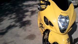 black and yellow hayabusa