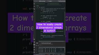 2 dimensional arrays in kotlin | Learn Kotlin. #kotlin