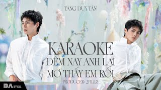 KARAOKE BẢN CHUẨN DỄ HÁT | ĐÊM NAY ANH LẠI MƠ THẤY EM RỒI - TĂNG DUY TÂN | ALBUM KHU VƯỜN TÌNH