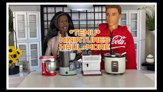 *TEMU*Miniatures Haul and More!!!: Dollhouse Kitchen Supplies and Accessories