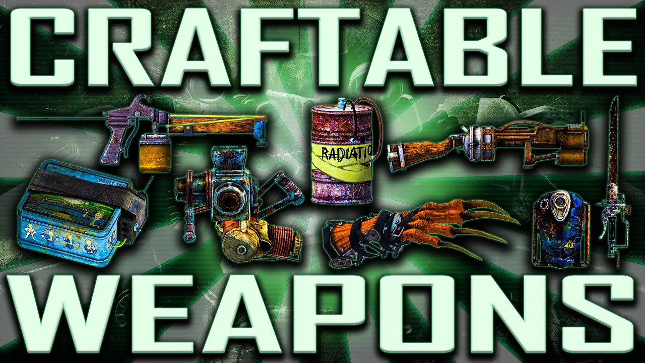 Craftable Weapons - Fallout 3 (Includes DLCs.. Well, It Would) - YouTube