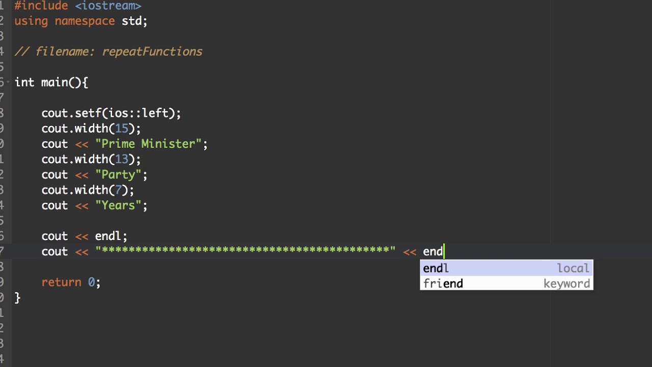 C++ Function Lesson 02 - Void Functions 2 - YouTube