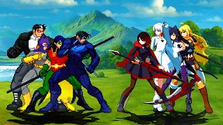 DC Bat Family Vs. Team RWBY - Worlds Collide
