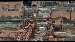 撤去作業が始まった日新製鋼、呉　Nisshin Steel, Kure, where demolition work has begun