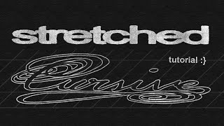 How I Draw Stretched Cursive - (+free tool)