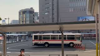 南国交通　回送　鹿児島中央駅待機場に駐車　元神奈川中央交通　鹿児島200か2131