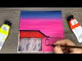 serenity night lunar new year painting acrylic painting for beginners