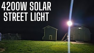 4200W Solar Street Light | Parking Lot Light