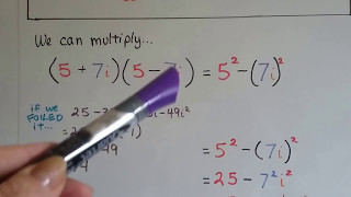 Algebra II  7.9C, Conjugates of Complex Numbers \u0026 Theorem